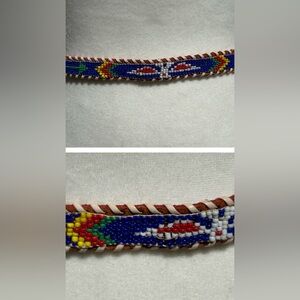 American Indian Belt Beading Leather